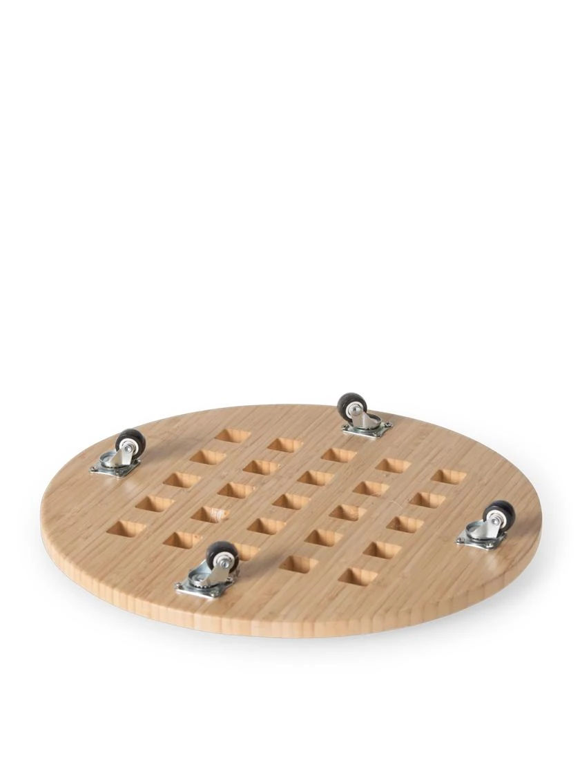 Bamboo Plant Caddy Round, 15.75" 5 Bamboo Plant Caddy Round, 15.75" - Image 5