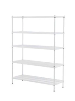 MeshWorks © 5 Tier Plant Shelving -Outdoor Garden Supply Store 8613014 11v meshworks 5 tier plant shelf white
