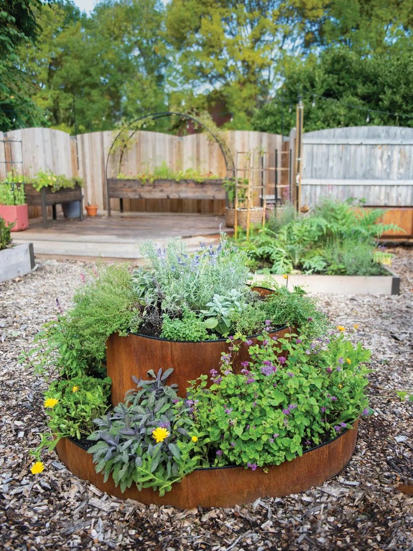 Birdies™ Corten Steel Tiered Round Raised Bed Kit, Tall 1 Birdies™ Corten Steel Tiered Round Raised Bed Kit, Tall