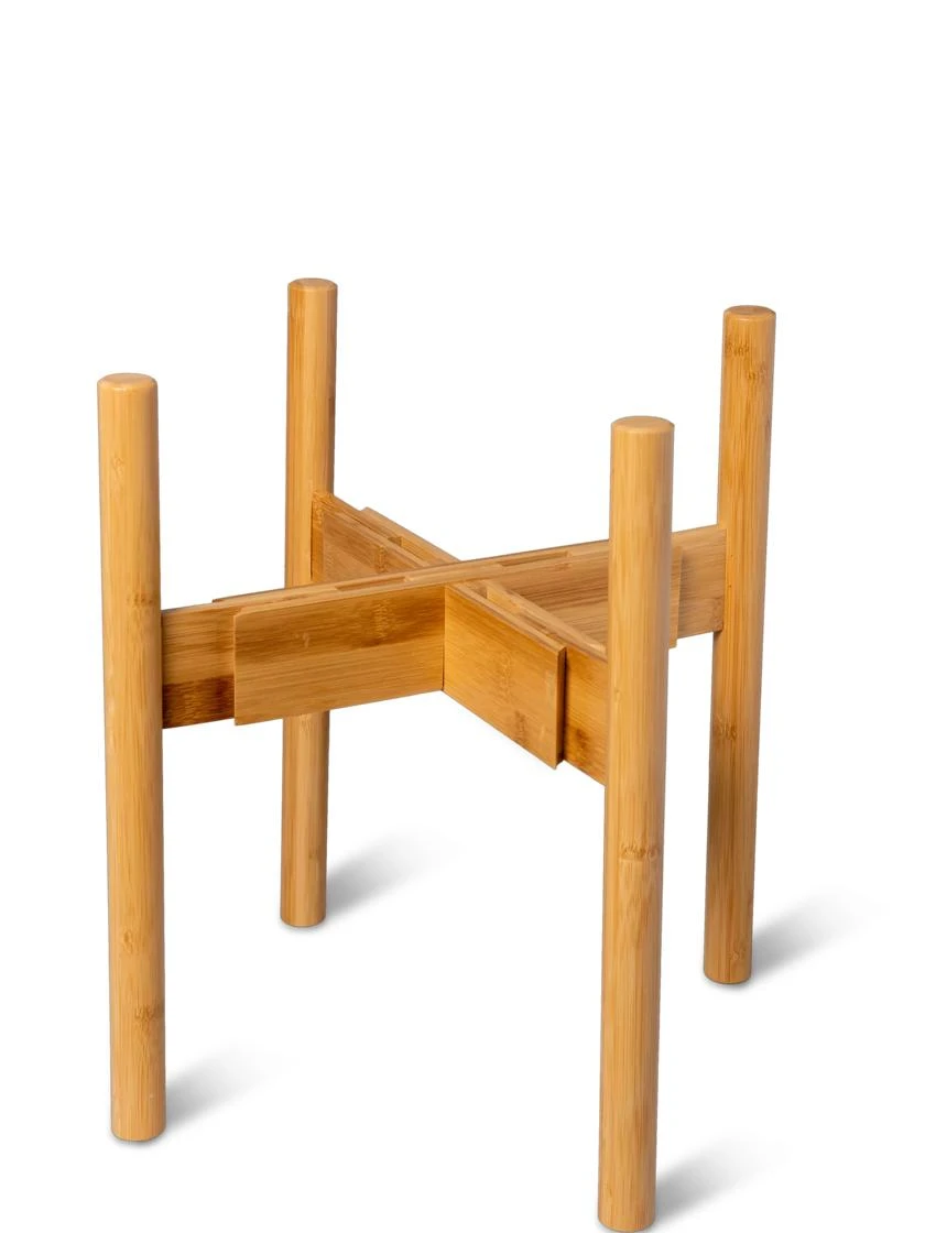 Adjustable Bamboo Plant Stand, Set Of 2 4 Adjustable Bamboo Plant Stand, Set Of 2 - Image 4