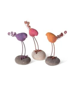 Birds On Stones Set -Outdoor Garden Supply Store 8613371 3166