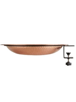 Pure Copper Bird Bath Deck Mount -Outdoor Garden Supply Store 8613382 04v
