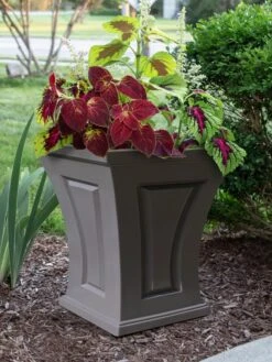Cambridge Tall Planter, 18" Height -Outdoor Garden Supply Store 8613523 06V