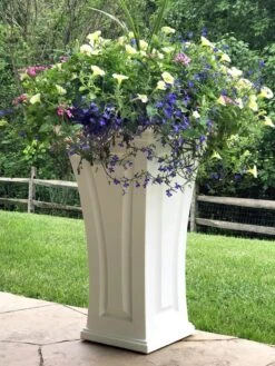 Cambridge Tall Planter, 28" Height -Outdoor Garden Supply Store 8613524 13V