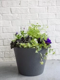 Self-Watering FiberStone Planters -Outdoor Garden Supply Store 8613676 8646 self watering fiber clay pot 17 inches