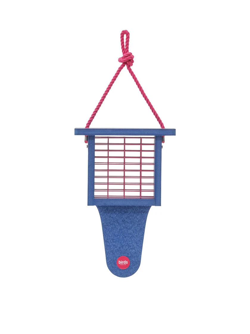 Color Pop Suet Feeder With Tail Prop From Recycled Plastic 1 Color Pop Suet Feeder With Tail Prop From Recycled Plastic