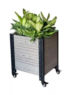 Mobile Deep Root Corner Planter -Outdoor Garden Supply Store 8614266 01V