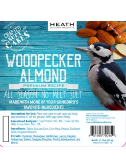 Woodpecker Almond Suet, 11.75 OZ, 12 Pack -Outdoor Garden Supply Store webimage 8613691 03V